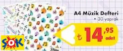A4 MÜZİK DEFTERİ • 30 YAPRAK A4 MÜZİK DEFTERİ • 30 YAPRAK